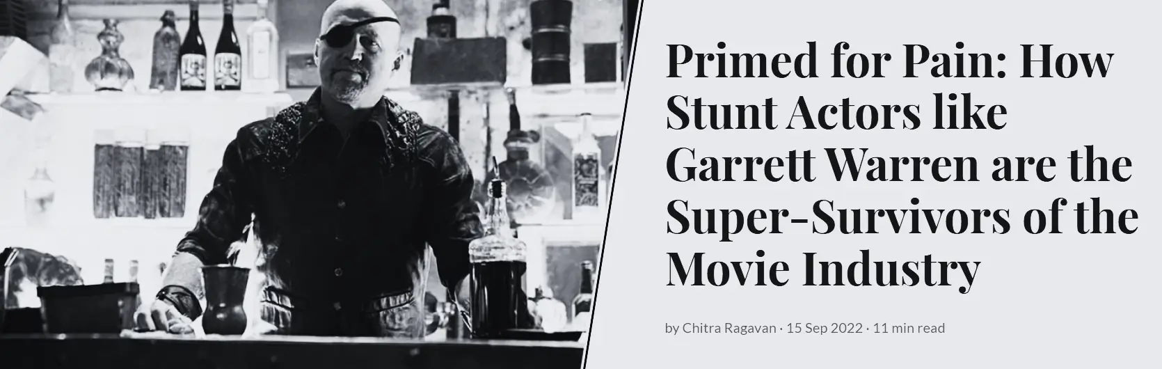 Primed for Pain How Stunt Actors like Garrett Warren are the Super-Survivors of the Movie Industry